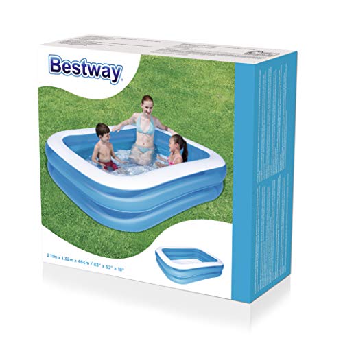 Bestway 12819 Inflatable Swimming Pool 83"x52"x18"  211 x 132 x 46 cm.