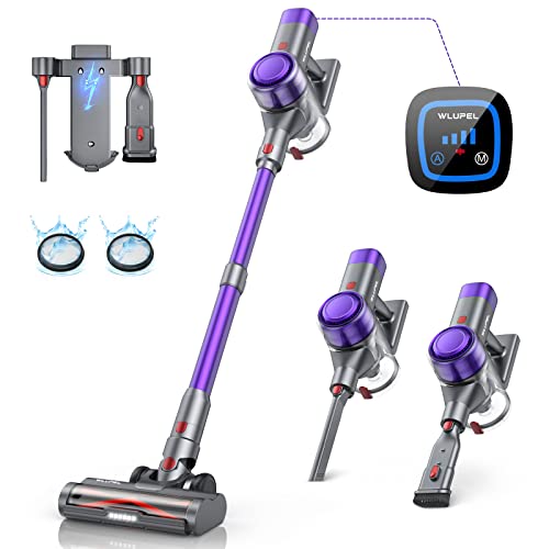 Cordless Vacuum Cleaner, 450W 33000pa Stick Vacuum Handheld Vacuum Household Vacuum Cleaner with Auto Mode Docking Station, 55 Mins Runtime for Carpet, Hard Floor, and Pet Hair