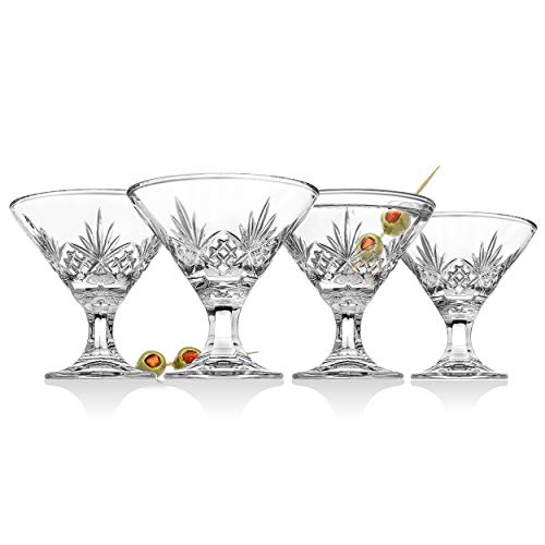 Godinger Martini Glasses, Cocktail Glass - Dublin Collection, Set of 4
