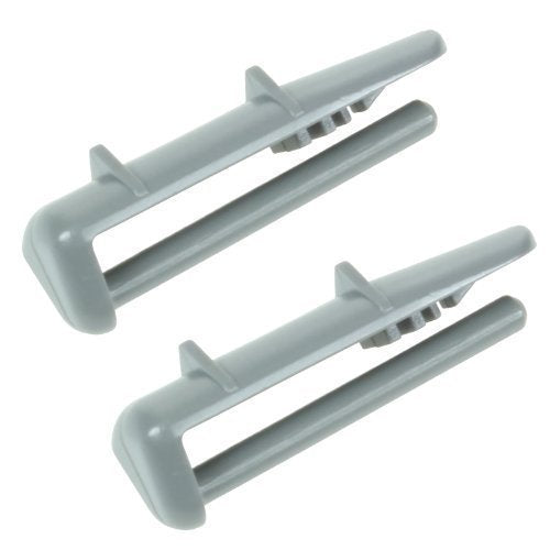 Plastic Rear Rail End Caps for Beko Dishwashers (Pack of 4)