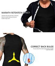 Load image into Gallery viewer, NonEcho Men Neoprene Waist Trainer Sauna Vest Gym Hot Sweat Tank Top Workout Shirt Shapewear Body Shaper No Zipper
