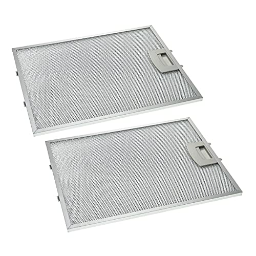 2x filtro metálicos de grasa compatible con Siemens LC45620/02, LC45620/03, LC45650/01, LC45650/02, LC45650/03 campana extractora, metal