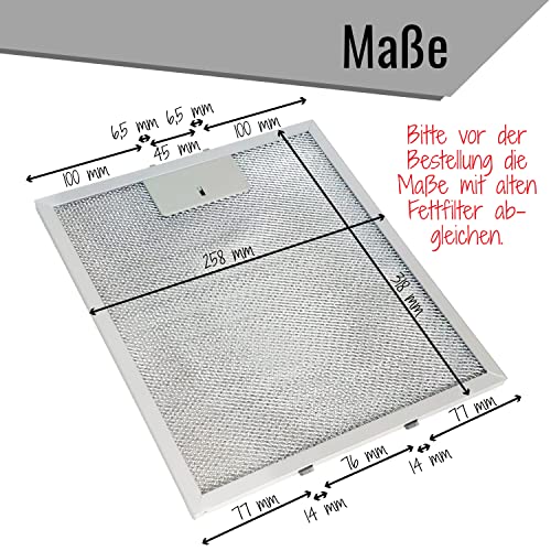 Metall-Grasfilter für Camping-Extraktoren, 318 x 258 mm, Metall-Grasfilter für Camping-Extraktoren (2 Einheiten)