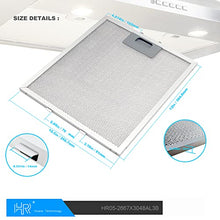 Load image into Gallery viewer, W10169961A Range Hood Filter Replacement, Fits Whirlpool, Ikea, Kitchen Aid, Jenn Air, 3-Layer Aluminum Mesh Hood Vent Filter 10.5x12Inch, HR Huare Technology Aluminum Range Hood Grease Filters,2Pack
