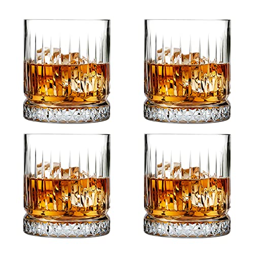 Pasabahce Glass Elysia Tumbler per acqua/succo/whisky 355 ml Set da 4 pezzi, trasparente (PB Elysia)