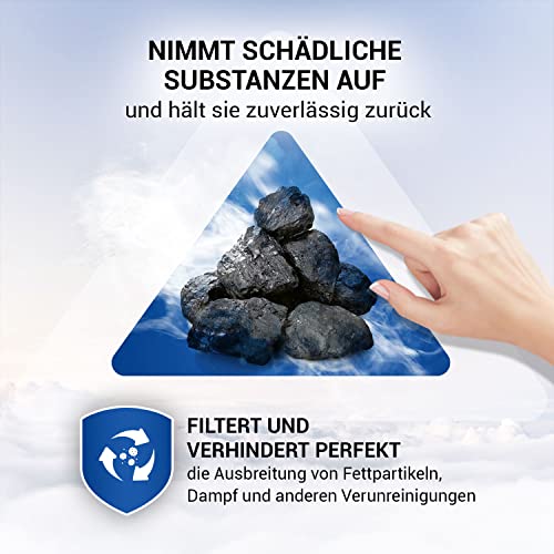 Kohlefilter Dunstabzugshaube 2Stk 155mmØ Ersatz für AEG Aktivkohlefilter 405509371/2 - Filtro per Dunstabzugshauben Zanussi, AEG, Beko