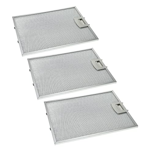 3x filtro metálicos de grasa compatible con Neff D99M2A0/01, D99M2A0/02, D99M2N0/01, D99M2N0GB/01, D99S2N0/01 campana extractora, metal