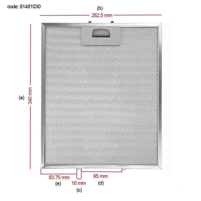 81481030 TEKA Dunstabzugshaubenfilter 340x282mm DY90, DP90, DH90 