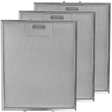 Load image into Gallery viewer, Universal Cooker Hood Metal Mesh Grease Filter for Kitchen Extractor Fan Vent (Pack of 3 Filters, Silver, 300 X 250 Mm)
