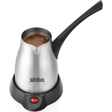 Load image into Gallery viewer, Turkish Coffee Machine Electric  Sinbo Coffee Espresso Cappuccino Easy Portable Fast Wired 1000W 0.4L 5 Cups Capacity

