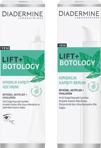 Diadermine Lift+ Botology Duo - Advanced Anti-Wrinkle Face Serum (40ml) & Eye Cream (15ml) for Ageless Beauty