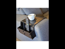 Load and play video in Gallery viewer, Sofa Tray Table - Remote Control and Cellphone Organizer Holder
