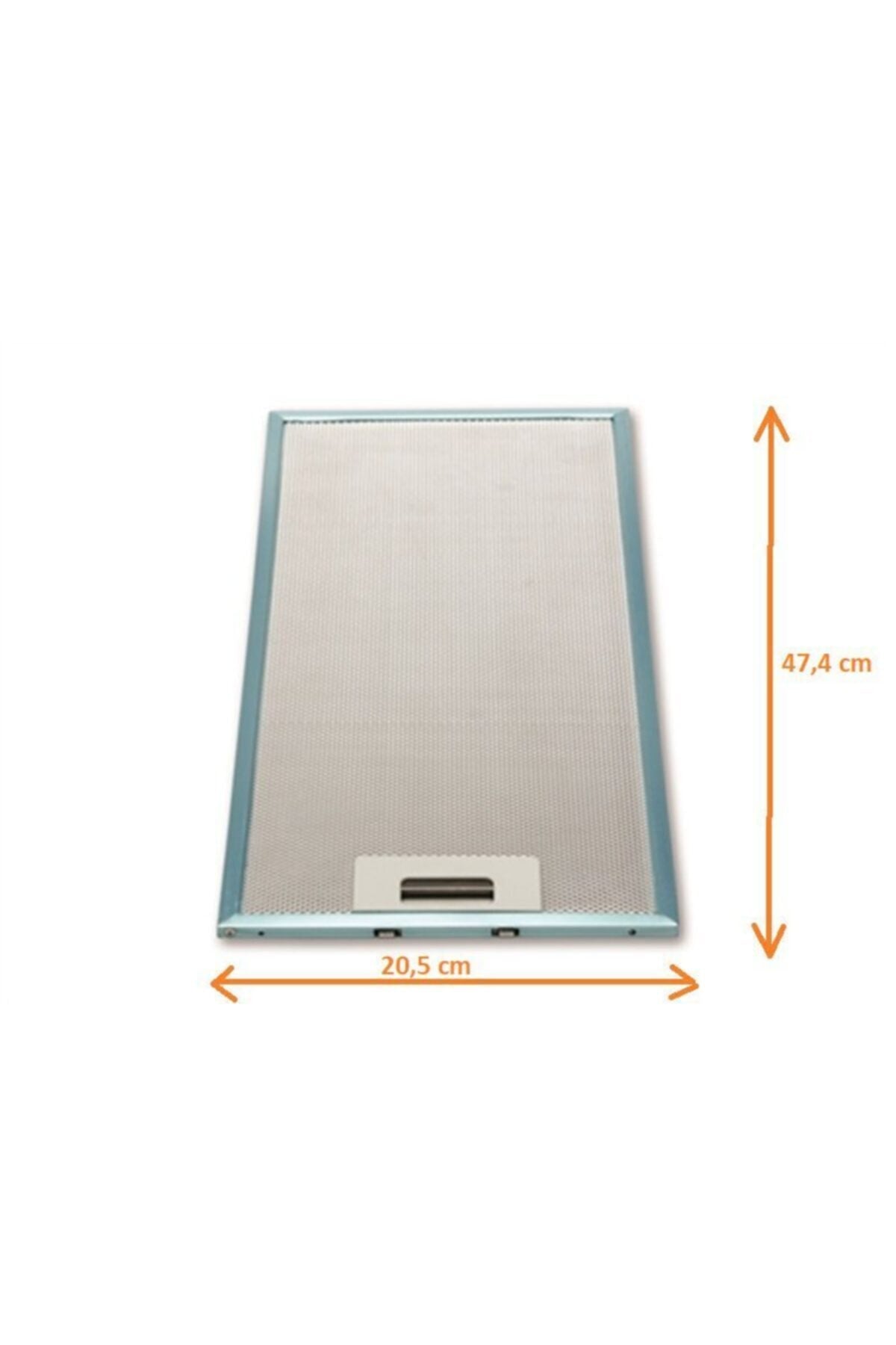 205X474  mm Range Hood Filter Built-in Aspirator Aluminum metal Cooker Silverline 20.5 X47.4